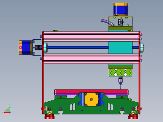 线路板数控冲孔机后视缩略图