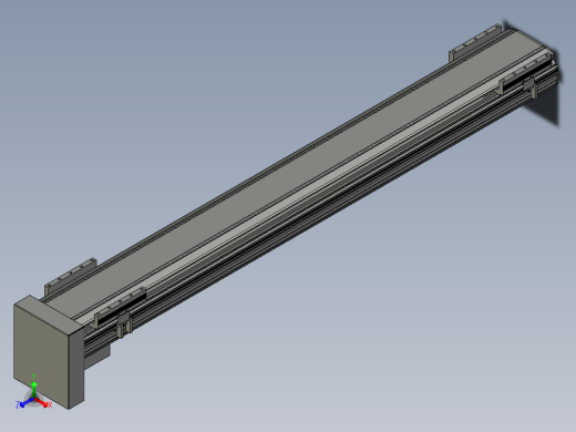 直线模组LHA170-S1250-D设计图纸