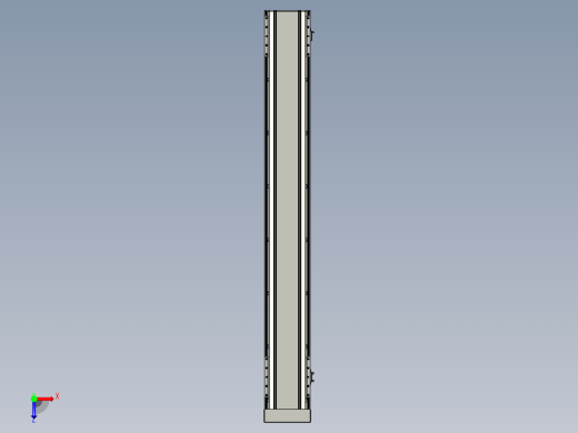 直线模组LHA170-S1250-D设计图纸俯视缩略图