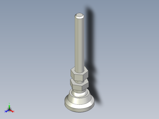 水平調整腳座(SUS製)LSA25-SUS-3D多系列多零件图纸模型