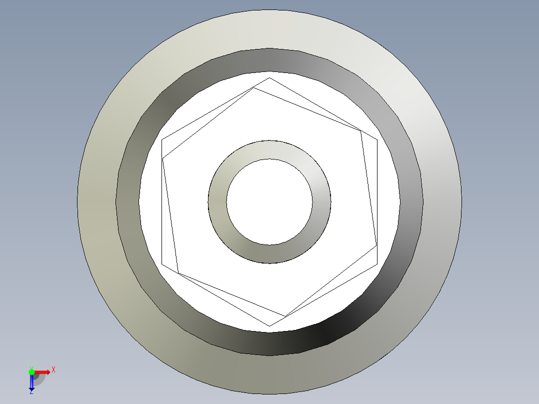 水平調整腳座(SUS製)LSA25-SUS-3D多系列多零件图纸模型俯视图