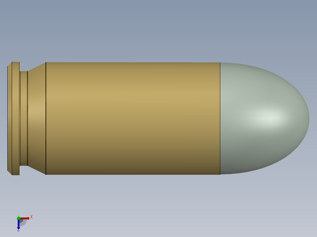 柯尔特1911年图纸俯视图