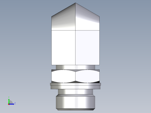 卡套式工业通用硬管接头EO_Adjustable_Locknut_elbow_WEE18LMOMDCF左视缩略图
