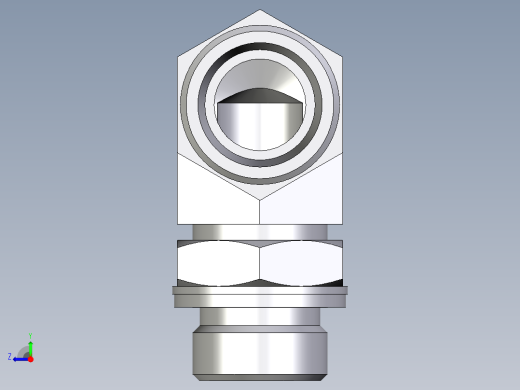 卡套式工业通用硬管接头EO_Adjustable_Locknut_elbow_WEE18LMOMDCF右视缩略图