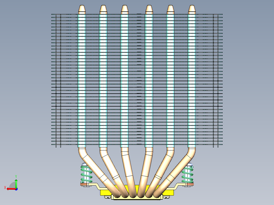 诺克图阿NH-D14 CPU冷却器后视图