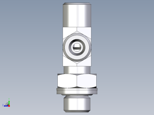 卡套式工业通用硬管接头EO_Adjustable_locknut_run_tee_LEE06SROMDCF右视缩略图