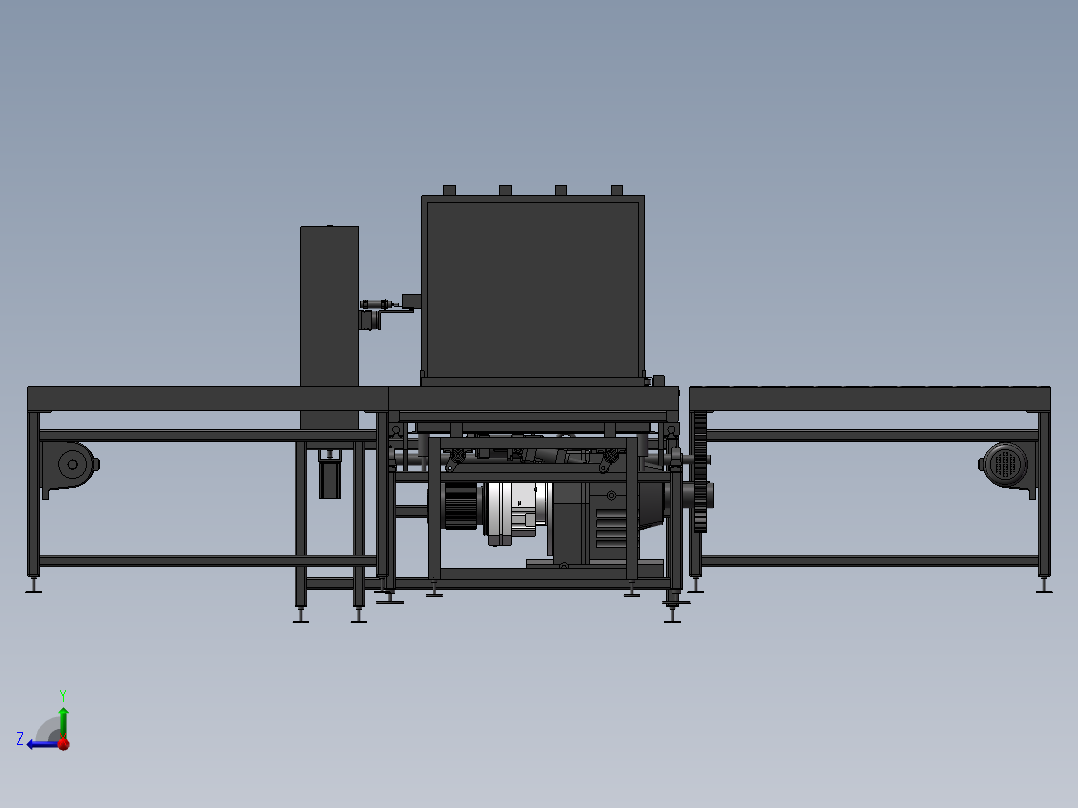 冰箱装配输送线立箱机右视图