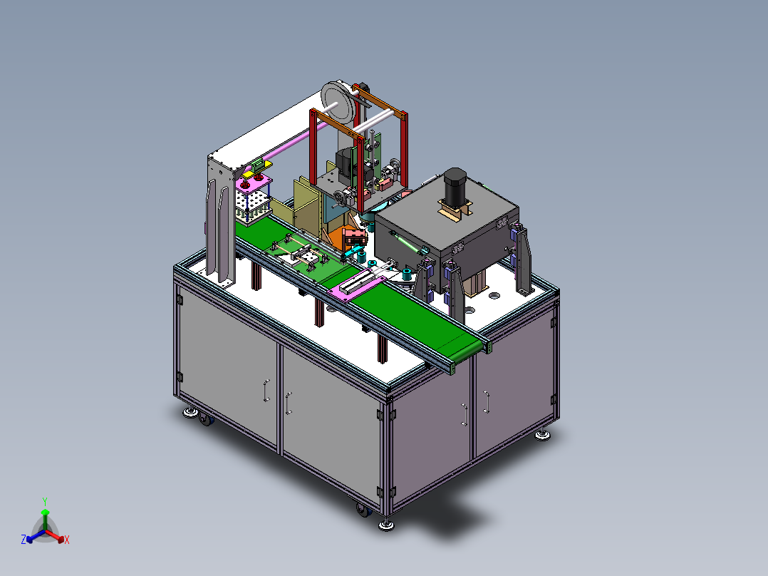 电池套热缩管正等轴测图