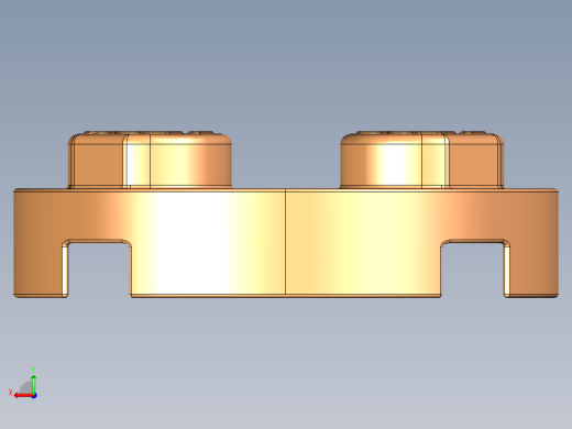 乐高零件 4032 板 2 x 2 圆形-4032 Medium Orange Plate 2 x 2 Round.STEP后视缩略图