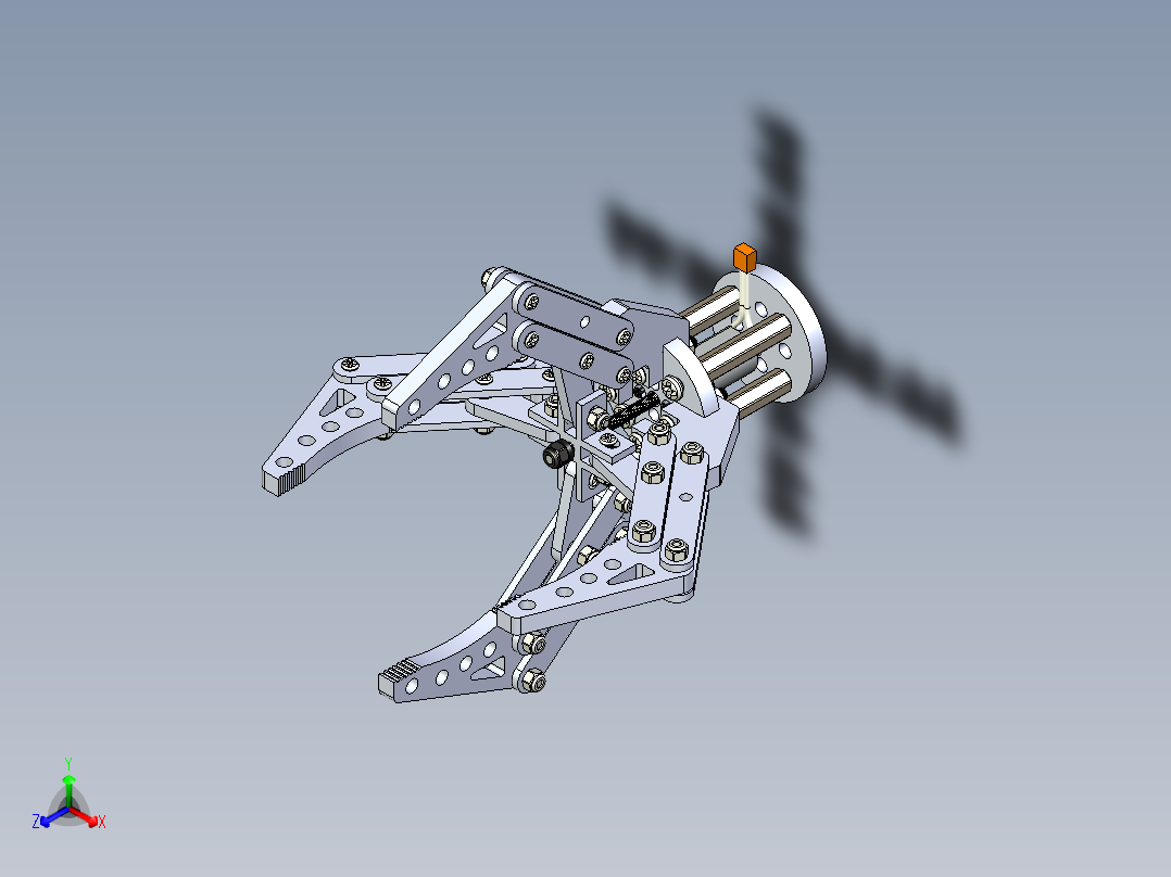 机械爪1正等轴测图