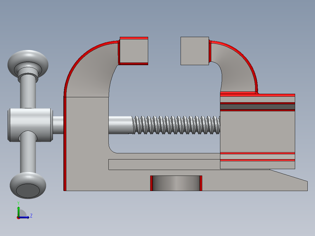 台钳 (45)左视图