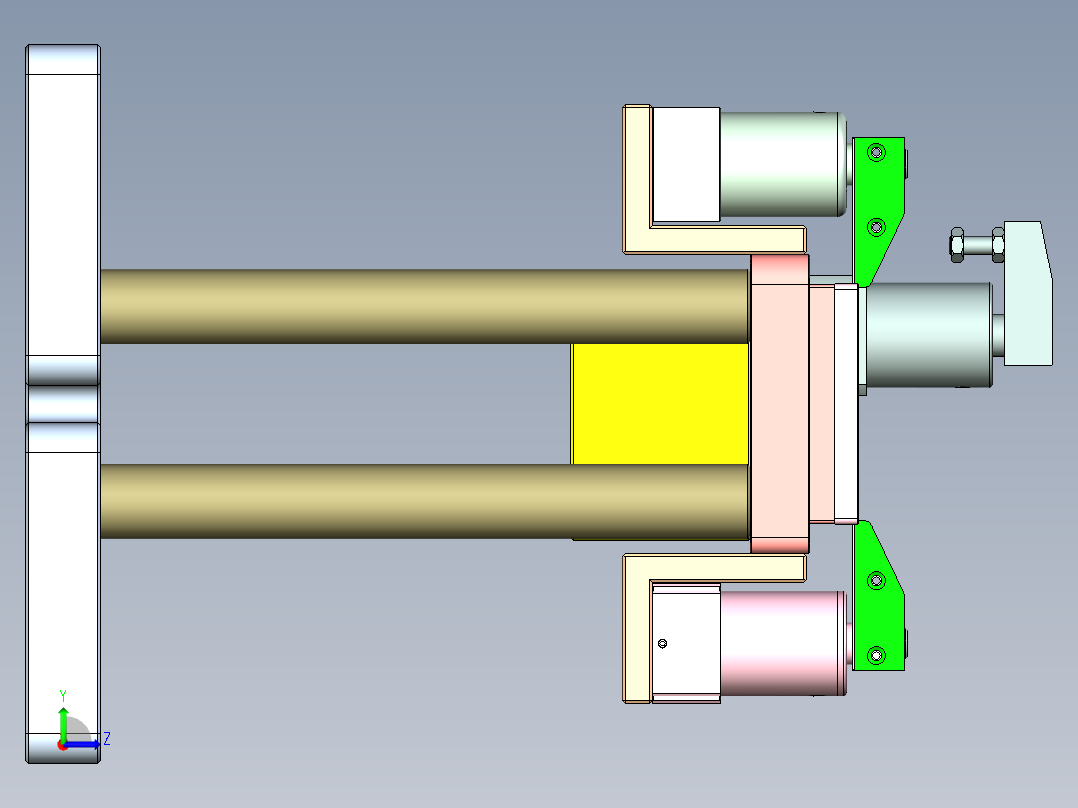 S1-CNC2笔记本CNC工装夹具三维模型-0226左视图