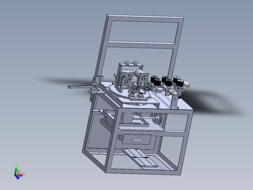 冲气式打孔机（sw18可编辑+工程图）