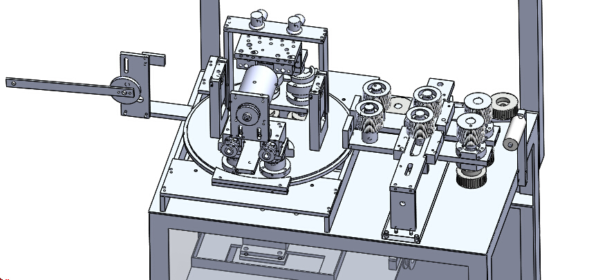 冲气式打孔机（sw18可编辑+工程图）