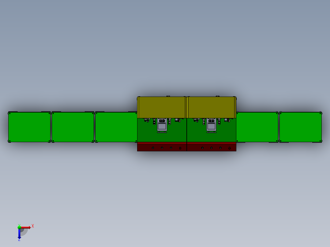 塑胶超声波焊接生产线sw17可编辑俯视图
