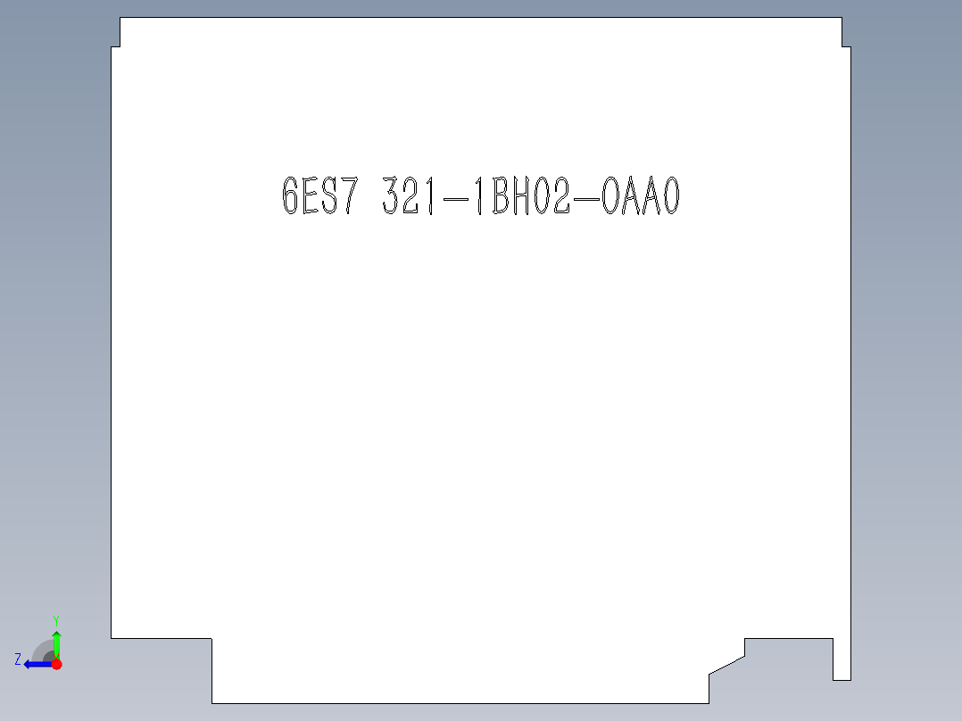 西门子电气 6ES7 321-1BH02-0AA0右视图