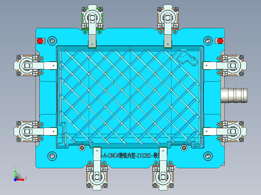 JG1-A-笔记本CNC工装夹具三维模型CNC4精铣内腔-210202前视图
