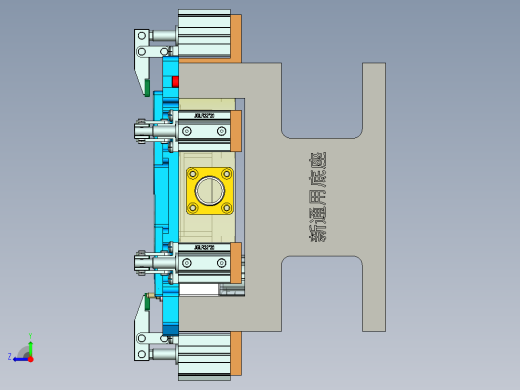 JG1-A-笔记本CNC工装夹具三维模型CNC4精铣内腔-210202右视缩略图
