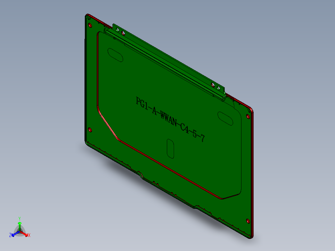 小尺寸电脑铣外观面程序模型