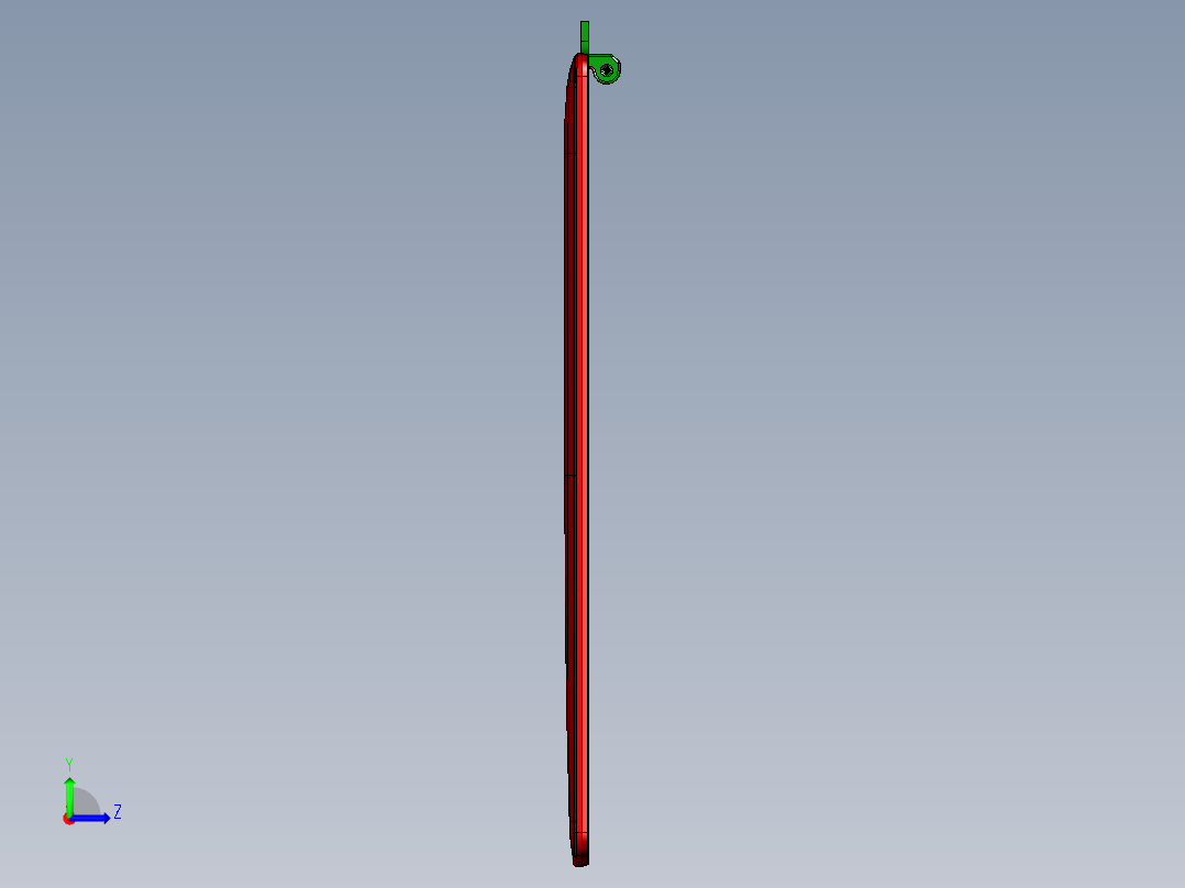 小尺寸电脑铣外观面程序模型左视图