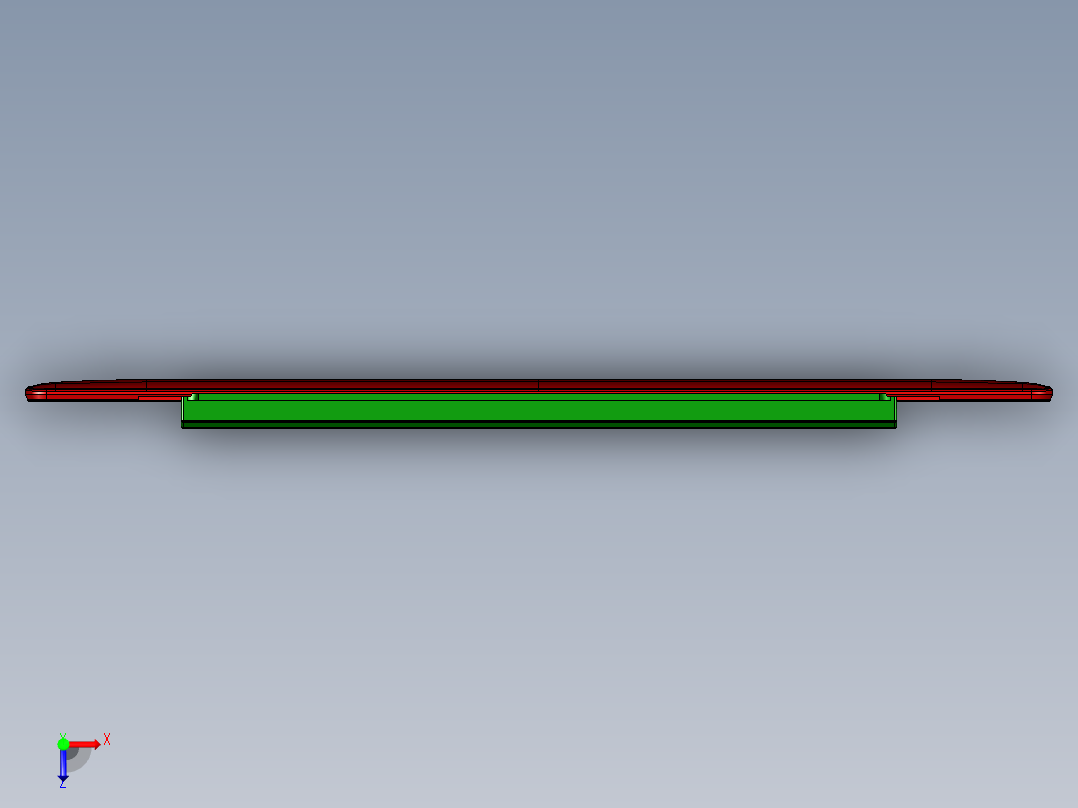 小尺寸电脑铣外观面程序模型俯视图