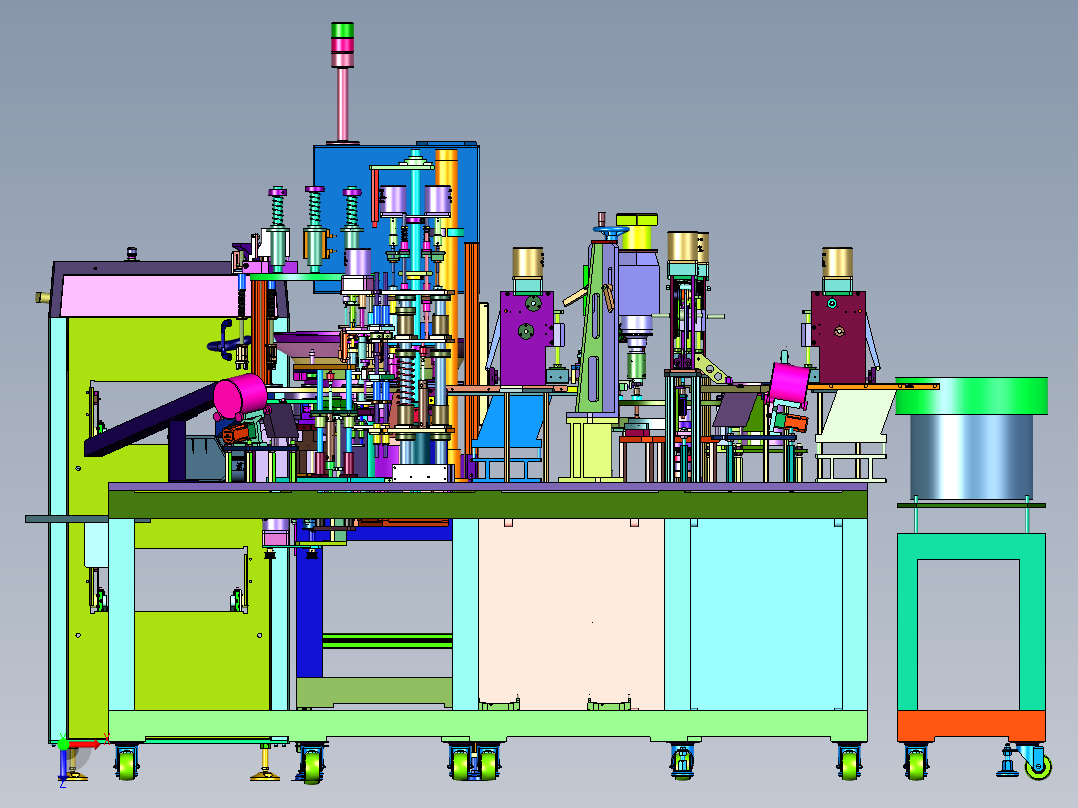 电路保护装置组装焊接线俯视图