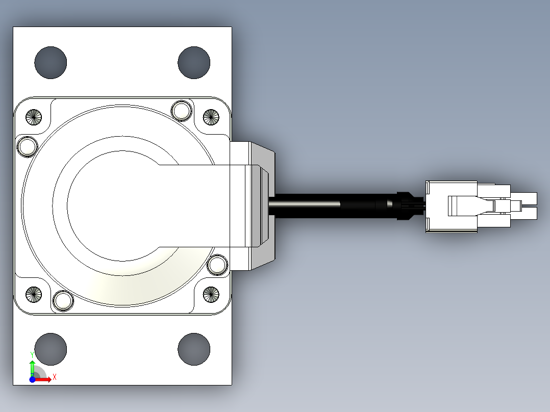伺服电动缸G-220201前视图