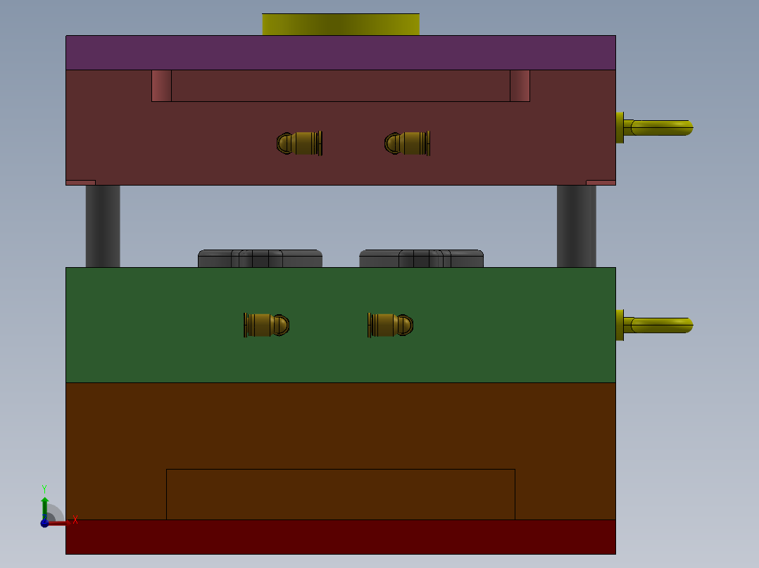注塑模具、模具(48)前视图