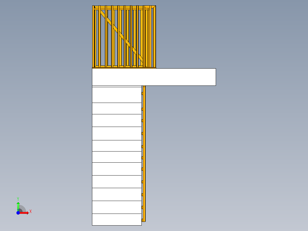 护栏步枪Scara Razvan。前视图