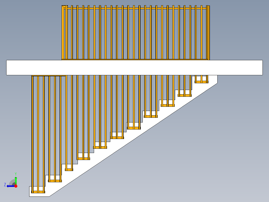 护栏步枪Scara Razvan。右视图