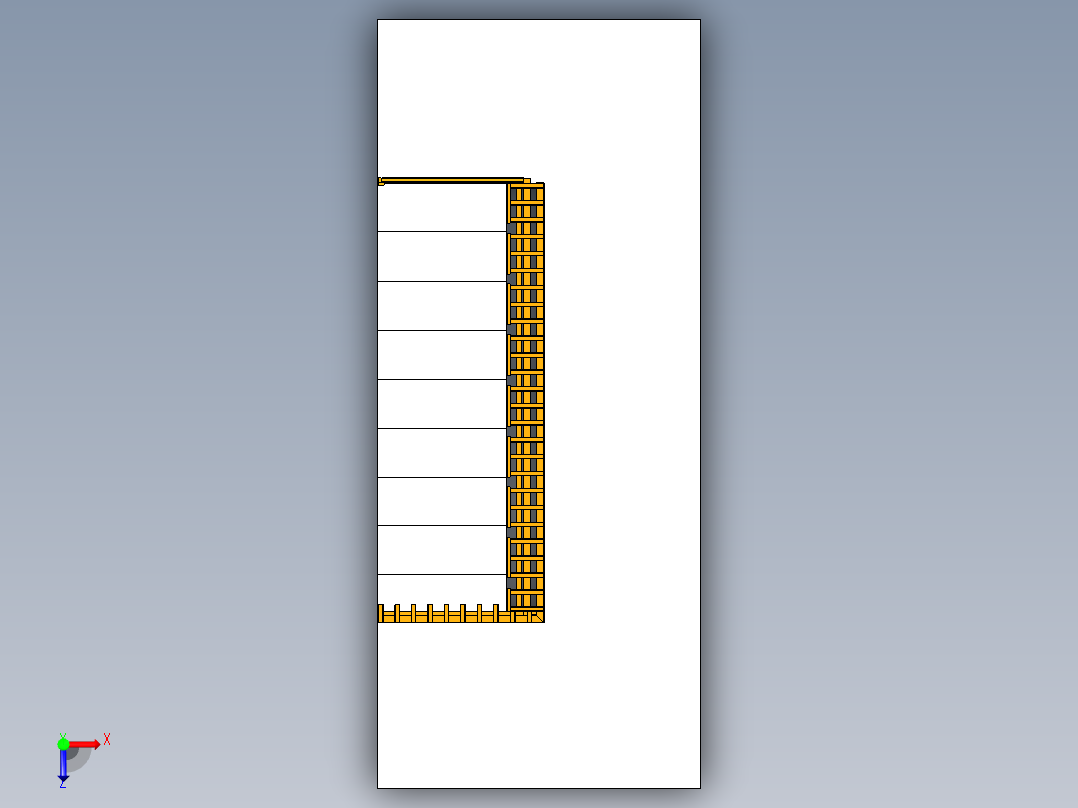 护栏步枪Scara Razvan。俯视图