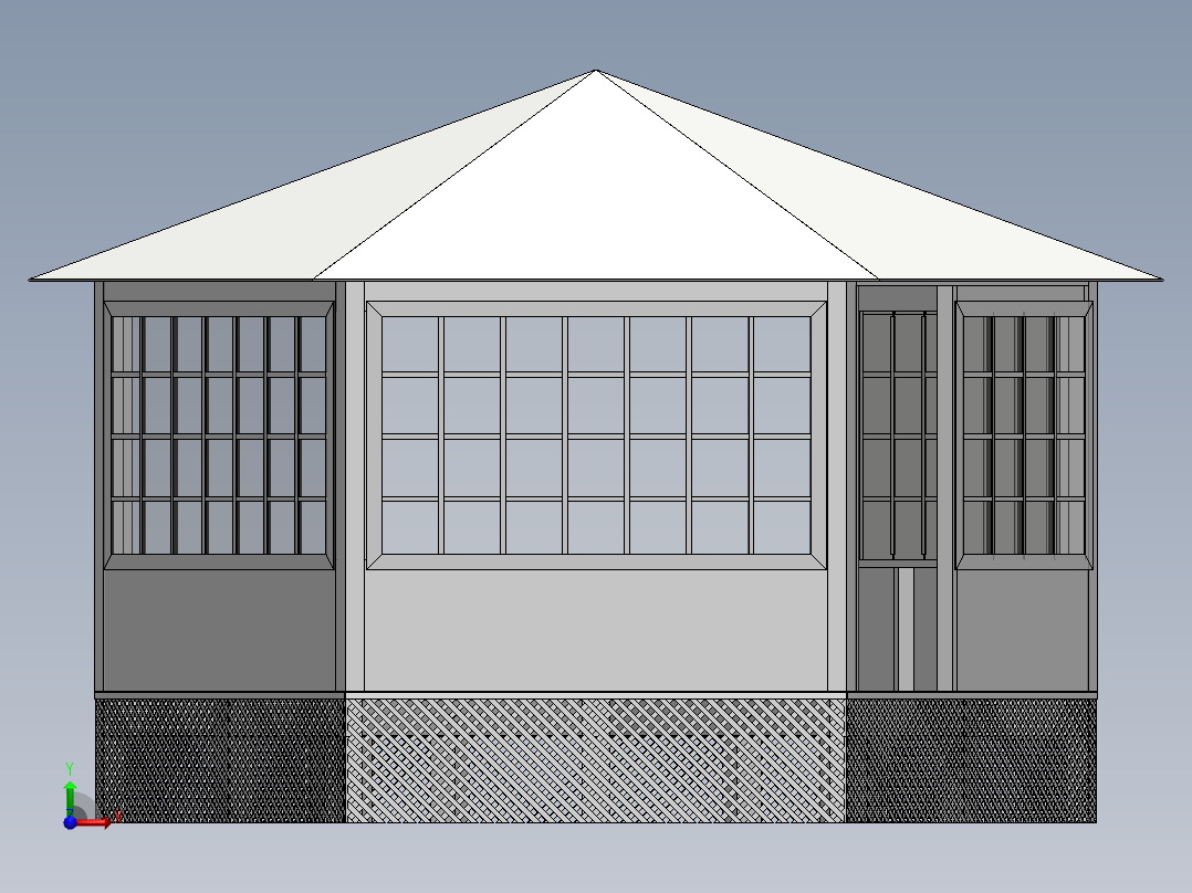 房子、建筑(105)前视图