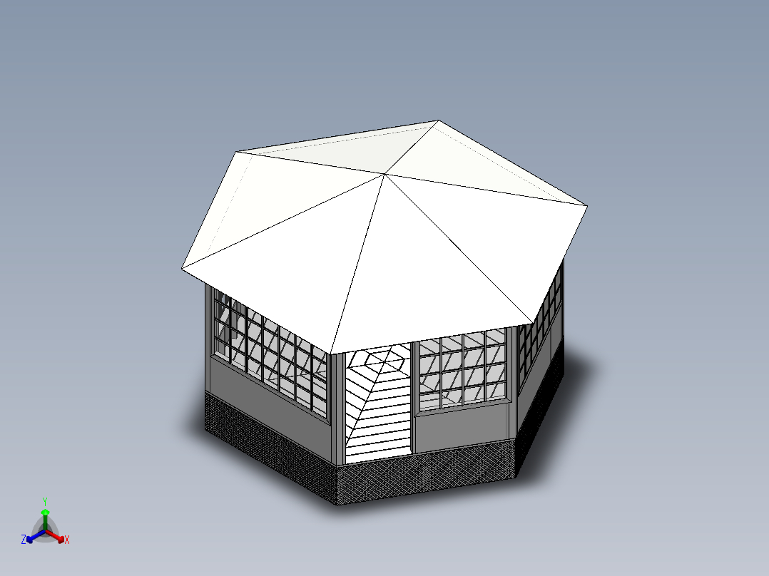 房子、建筑(105)正等轴测图