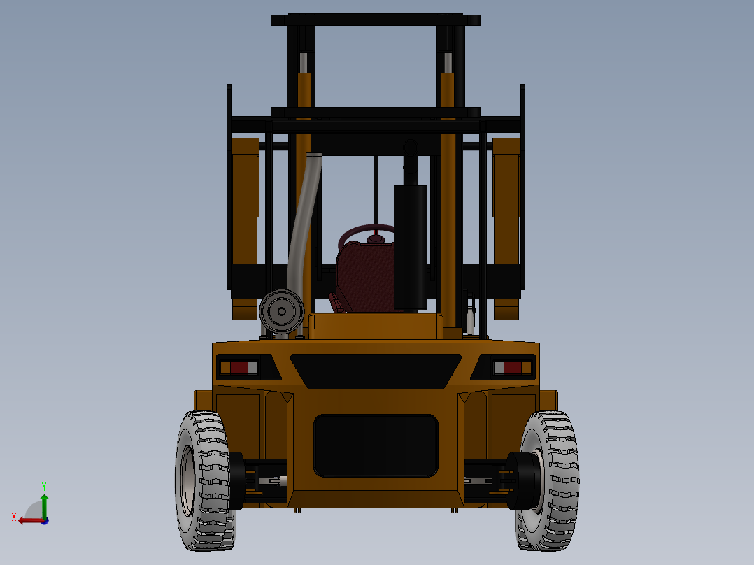 叉车、 叉车 SW(14)后视图