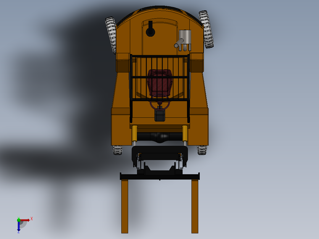 叉车、 叉车 SW(14)俯视图