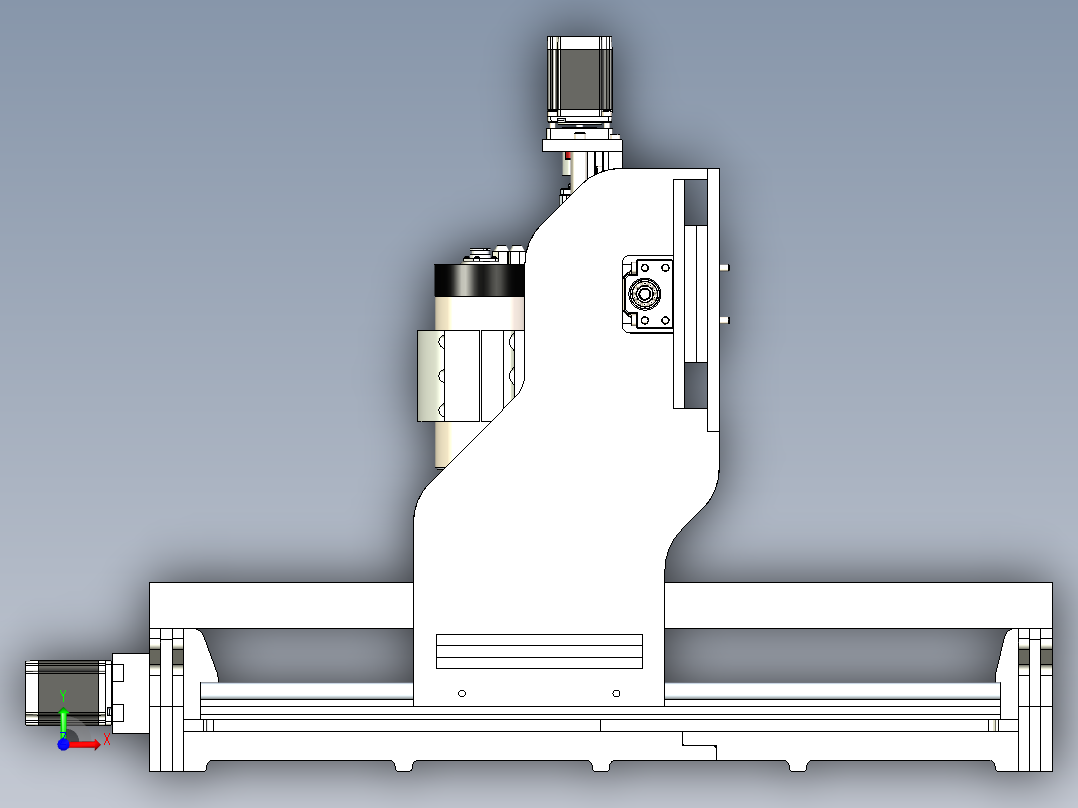 B2004513-胶合板数控铣床前视图