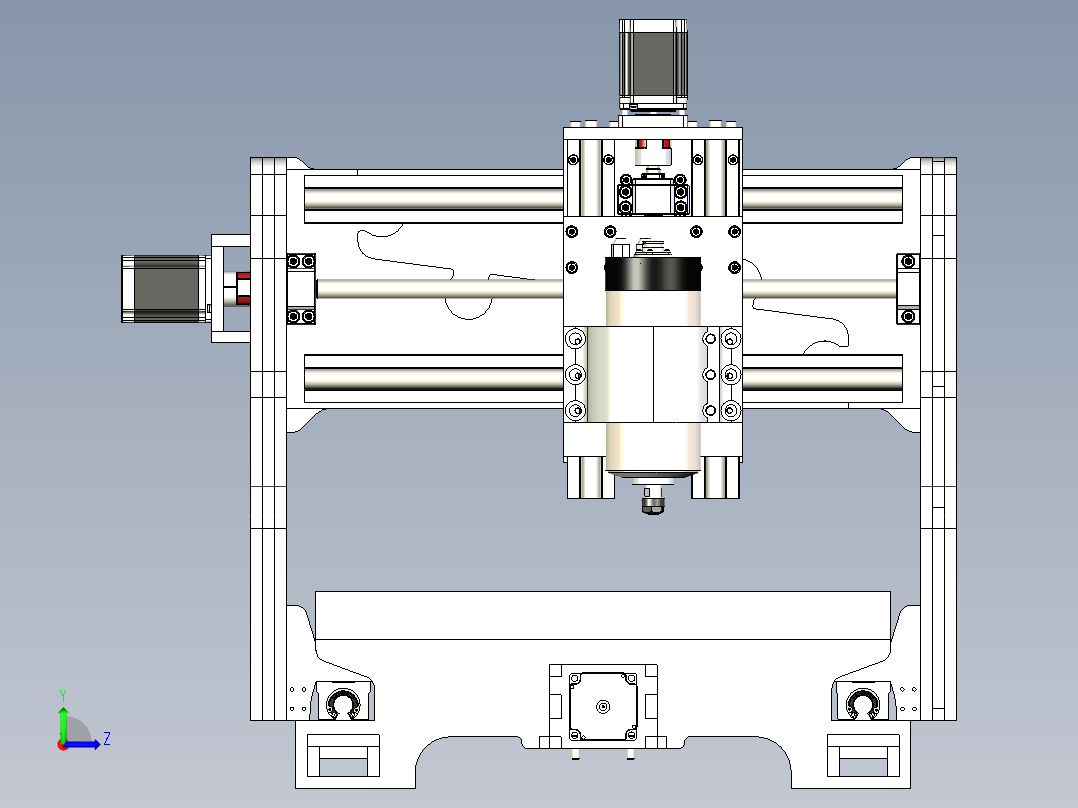 B2004513-胶合板数控铣床左视图