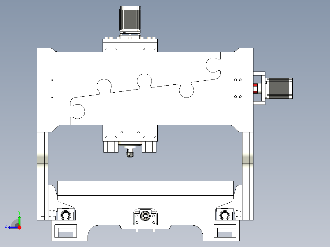 B2004513-胶合板数控铣床右视图