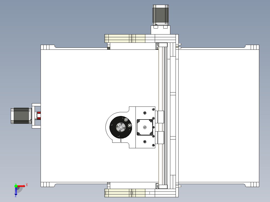 B2004513-胶合板数控铣床俯视图