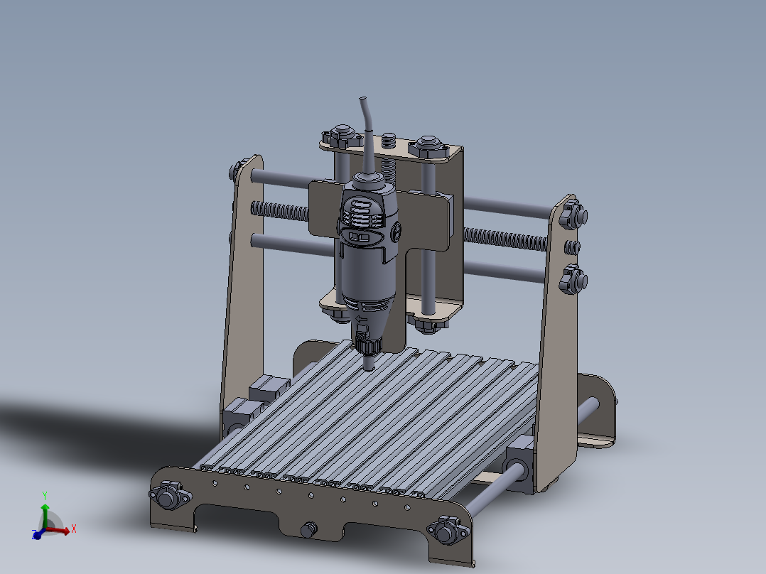 小型三轴雕铣机