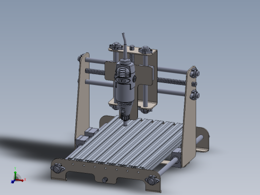 小型三轴雕铣机