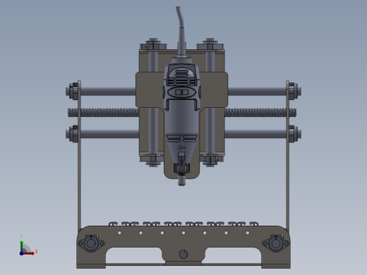 小型三轴雕铣机前视缩略图