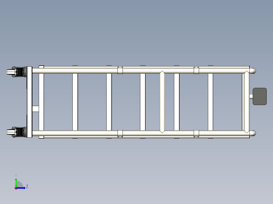 货架式电子称左视图