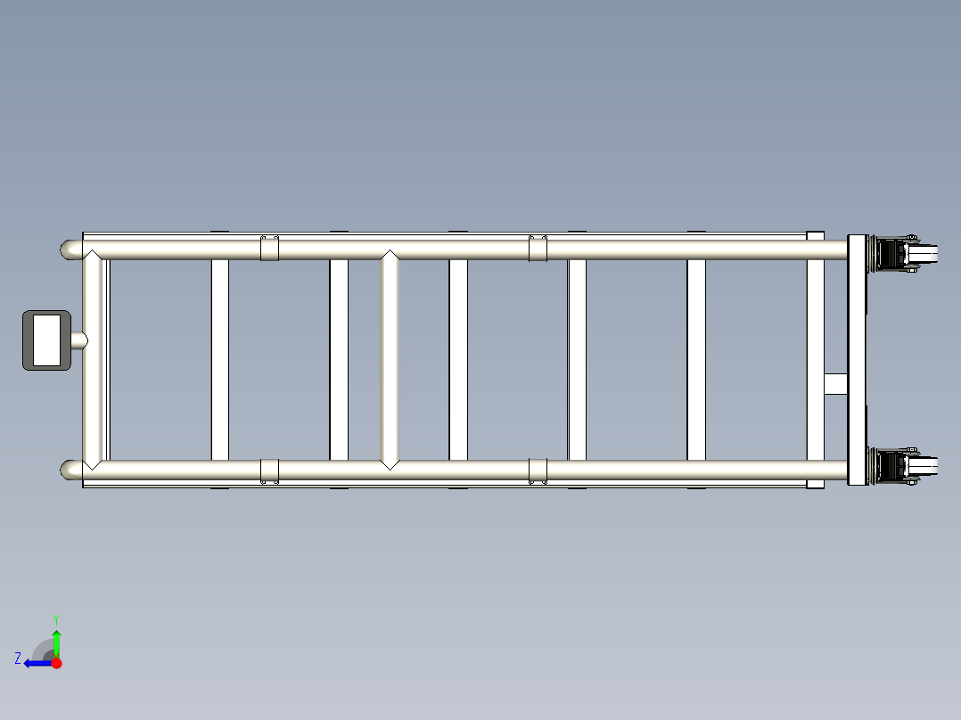 货架式电子称右视图