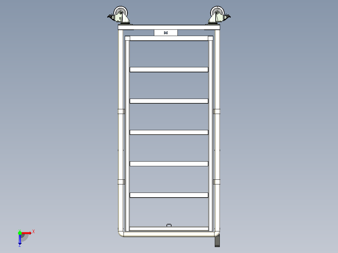货架式电子称俯视图