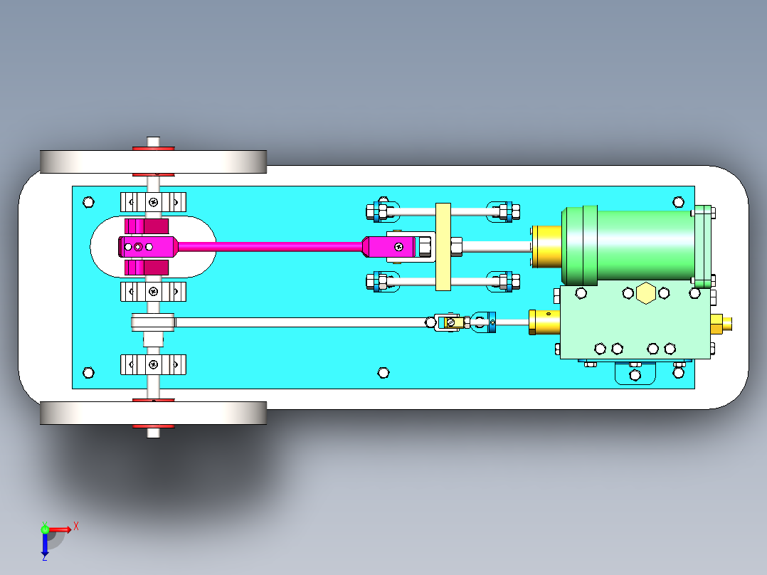 蒸汽机small-horizontal-steam-engine-2831-模型格式为 sw俯视图