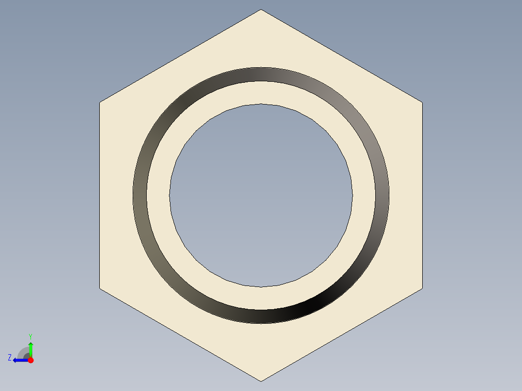 螺纹管水管接头-有边 [DN10X14]右视图