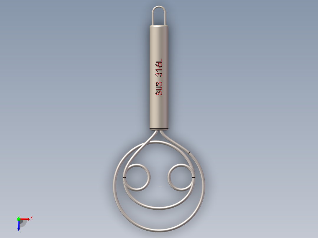 不锈钢搅拌器俯视图