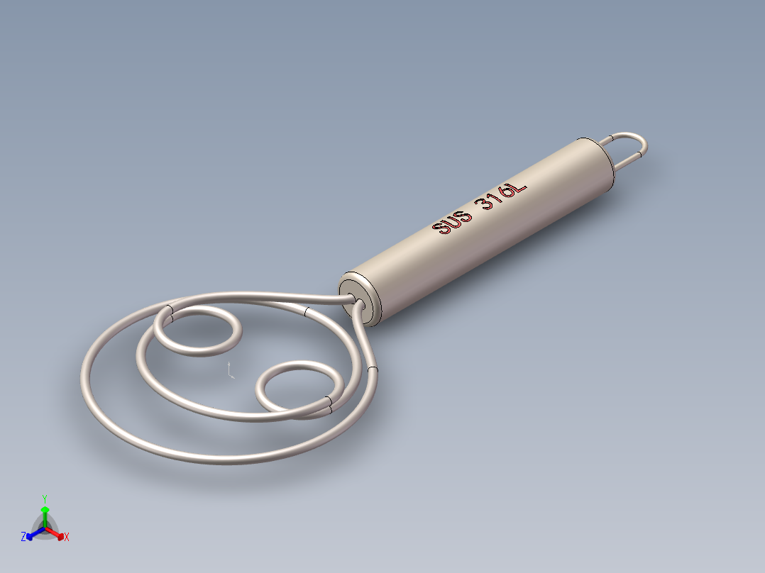 不锈钢搅拌器正等轴测图