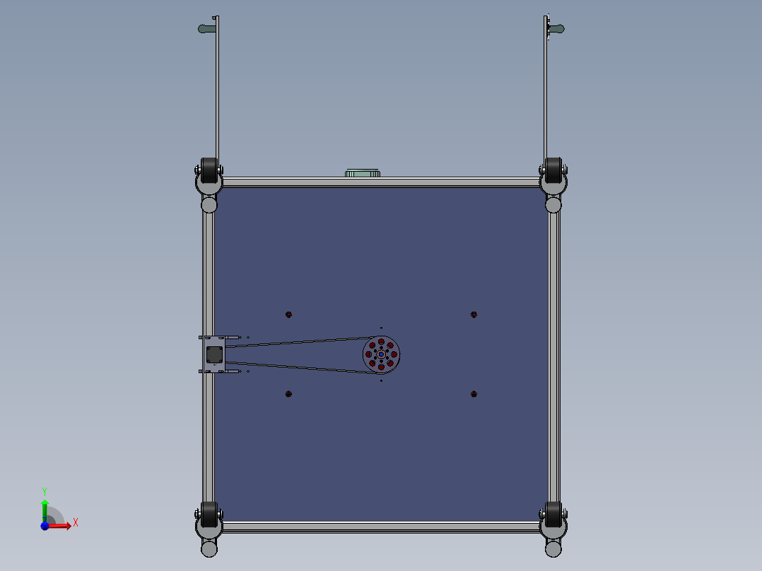 多轴数控机床结构设计前视图